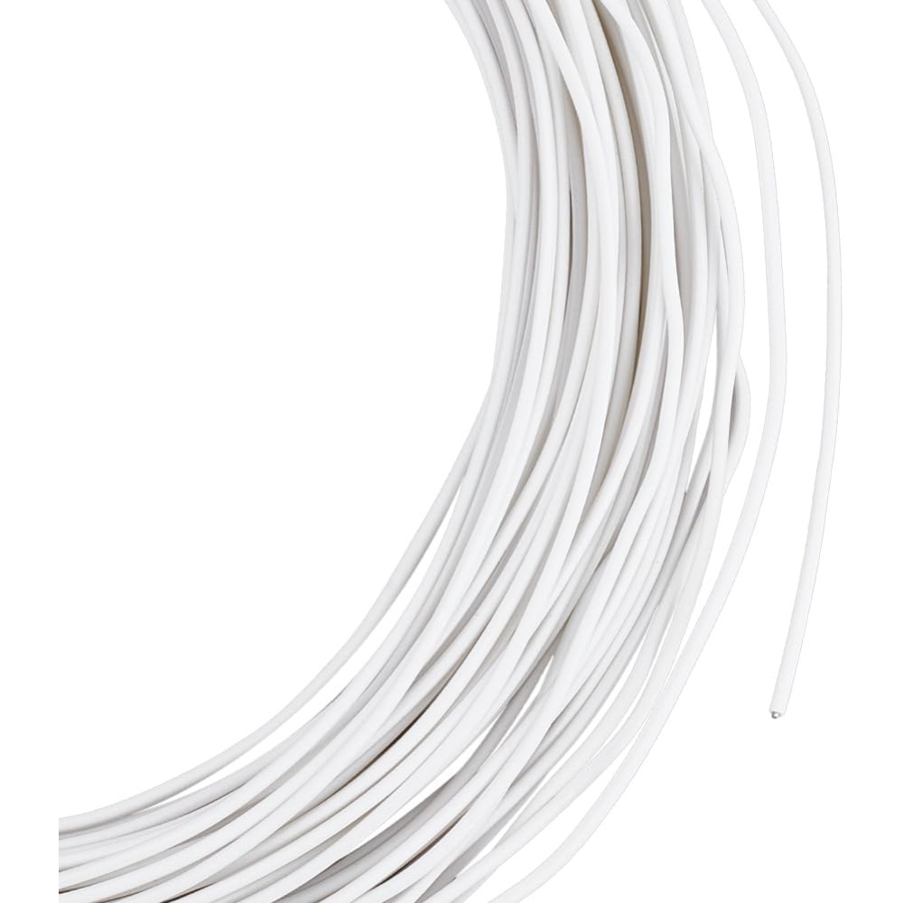 Sewing By - 30m White Millinery Wire 2mm Diameter