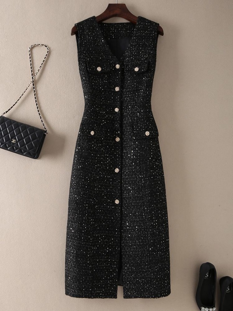 Sewing Tweed - New Retro Small Fragrance Tweed Vest