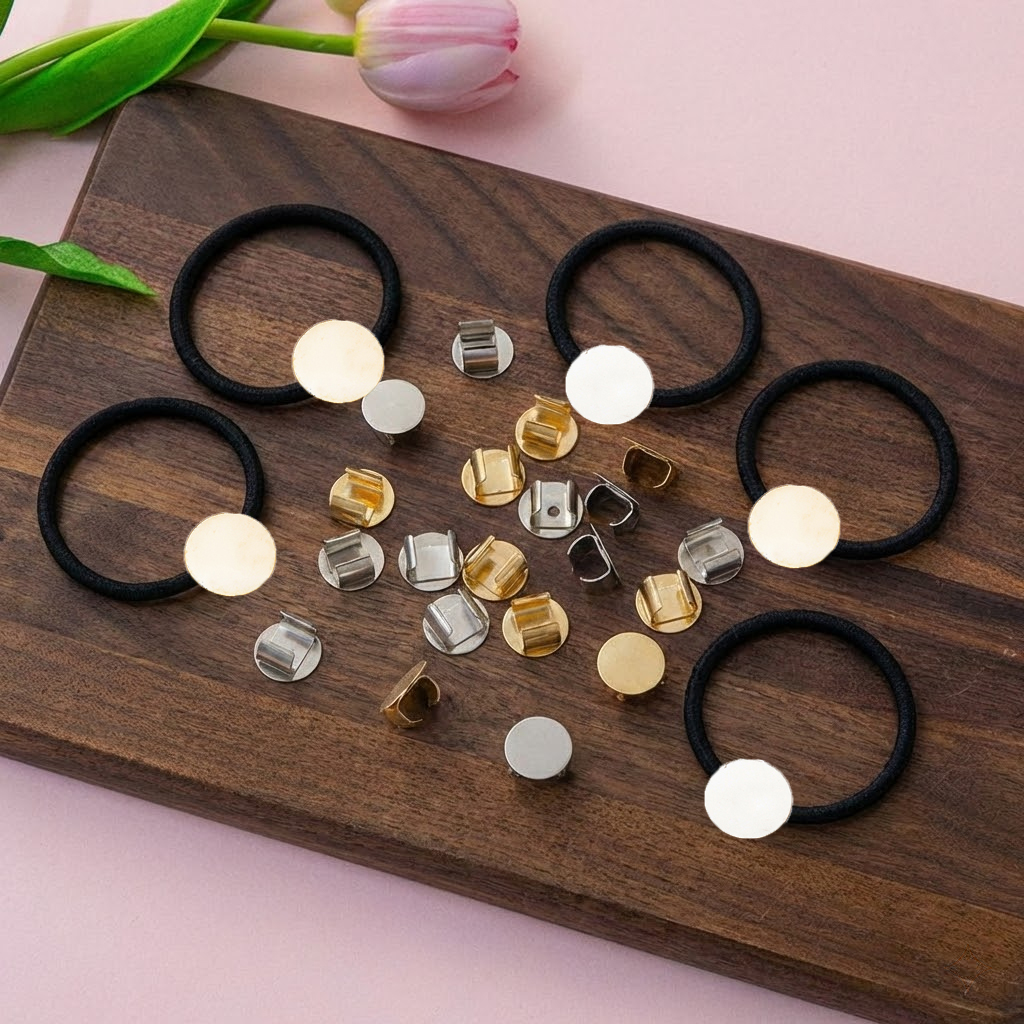 Sewing By - 100Pcs Hair Rope Blank Base Settings