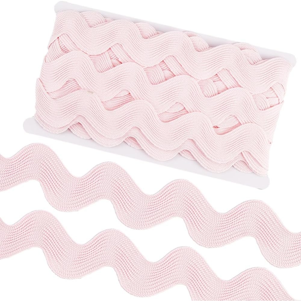 Sewing Zigzag - 10 Yard 1.58 Inch Pink Rick