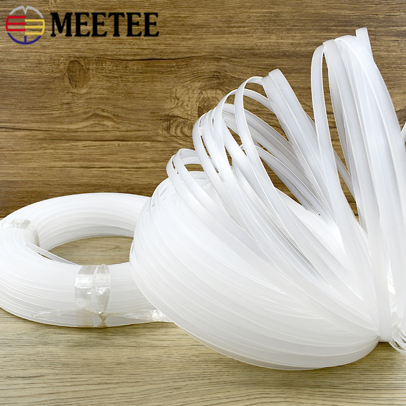Textile Sewing Support - 10M Meetee 4-12mm Clear PP Plastic