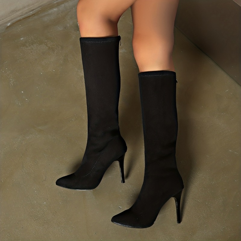 Women's Fashion Boots	Pointed  - Sewing Zipper 리뷰 및 가격