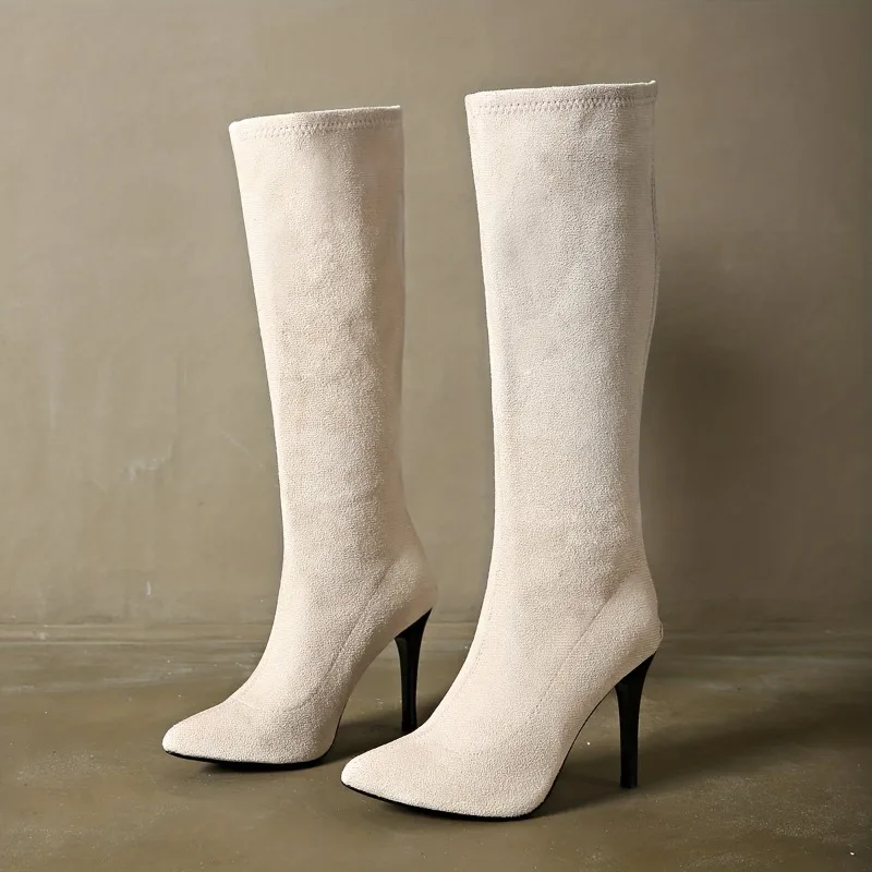 Women's Fashion Boots	Pointed  - Sewing Zipper 리뷰 및 가격