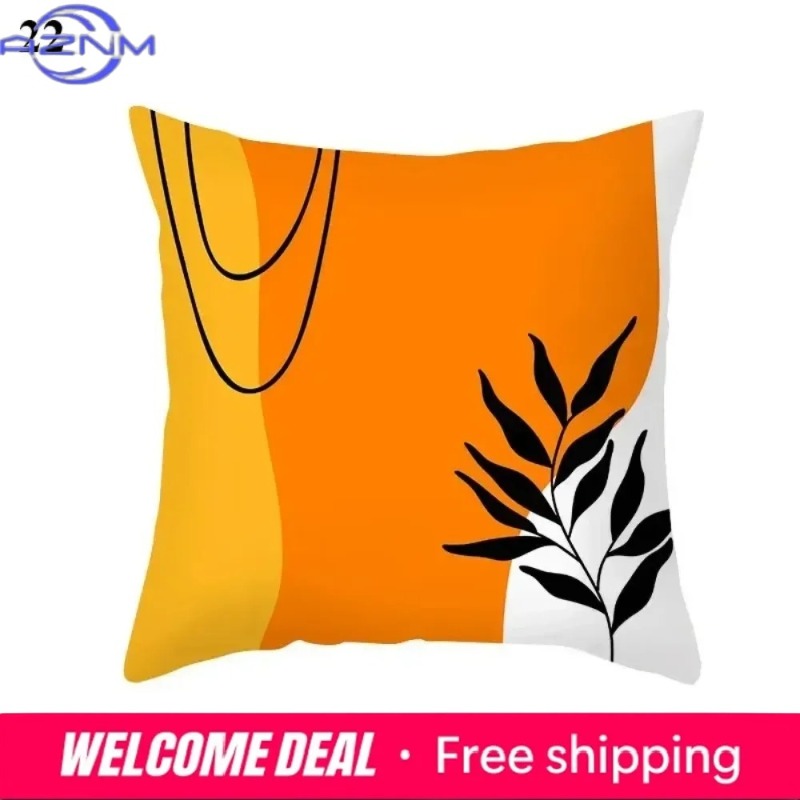 Boho Orange Abstract Cushion C - Century Textile & Sewing Supply Saskatoon Sk 리뷰 및 가격