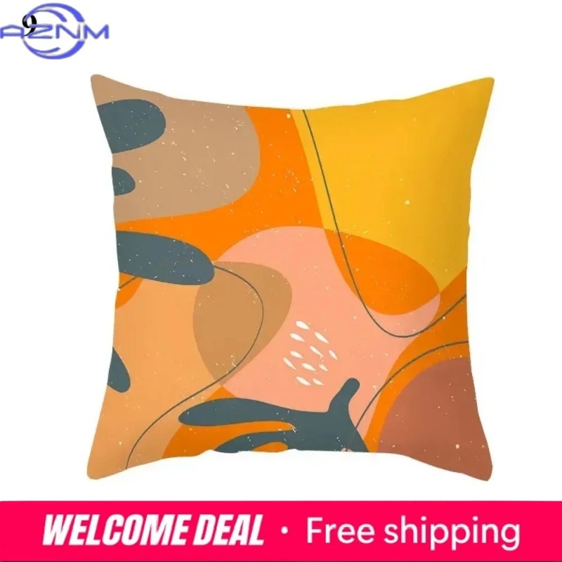 Boho Orange Abstract Cushion C - Century Textile & Sewing Supply Saskatoon Sk 리뷰 및 가격