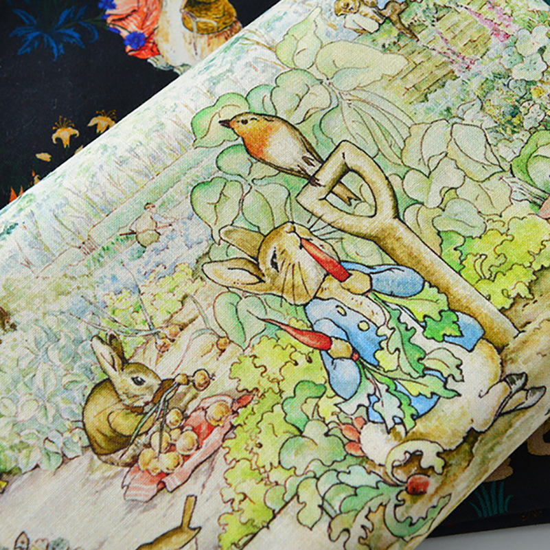 Rabbit Printed Fabric Cotton f - Sewing By 리뷰 및 가격
