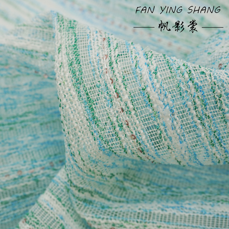 Green Sky Blue White Sequin Tw - Sewing Tweed 리뷰 및 가격