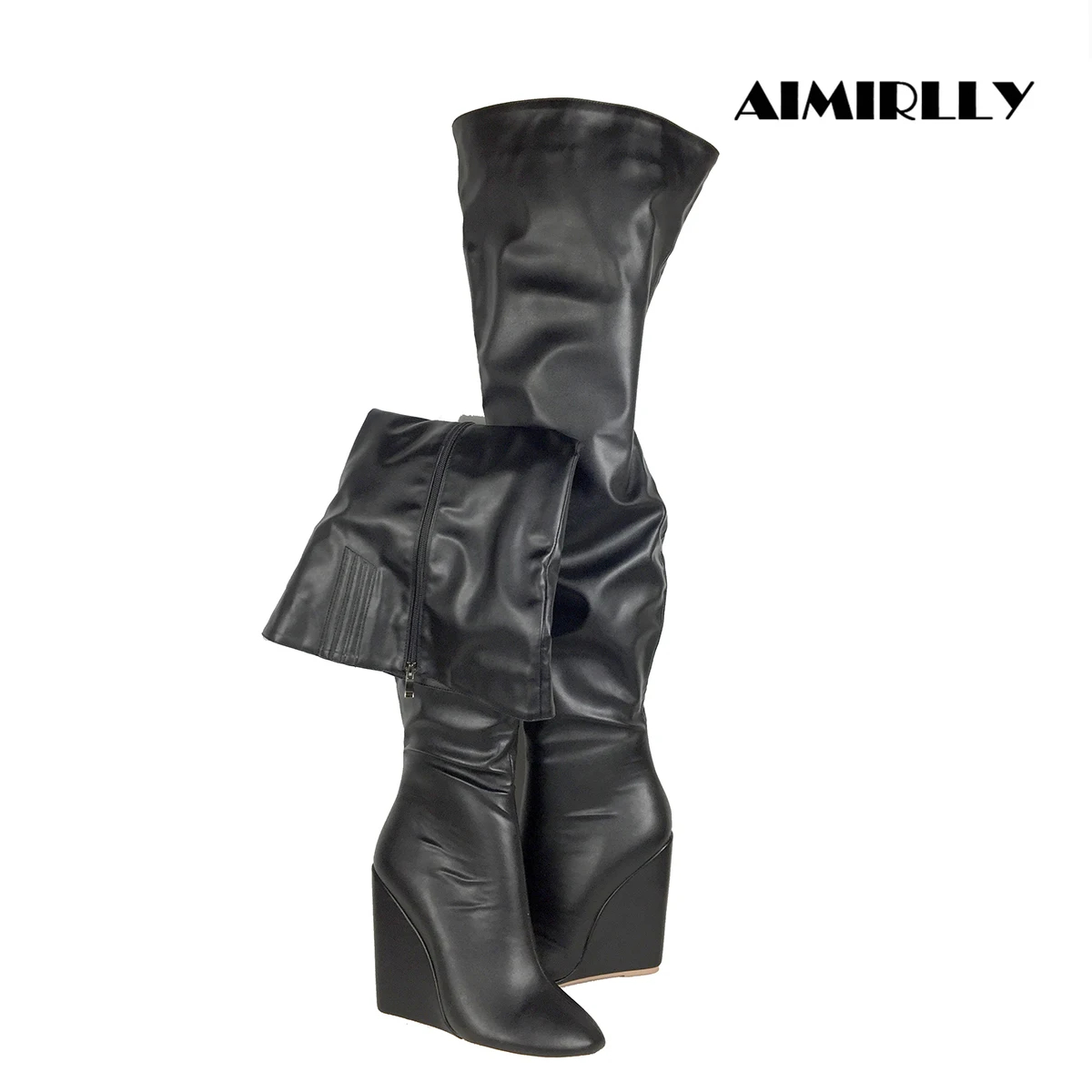 Women’s Black Over-the-Knee Bo - Sewing Zipper 리뷰 및 가격