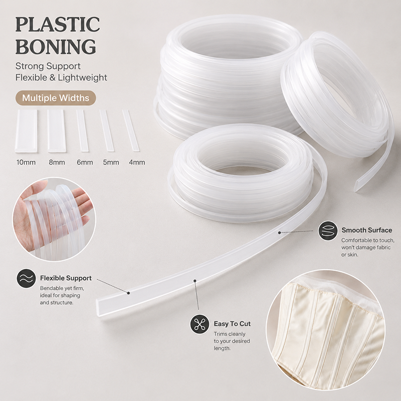 30Meters 4-12mm Clear PP Plast - Textile Sewing Support 리뷰 및 가격