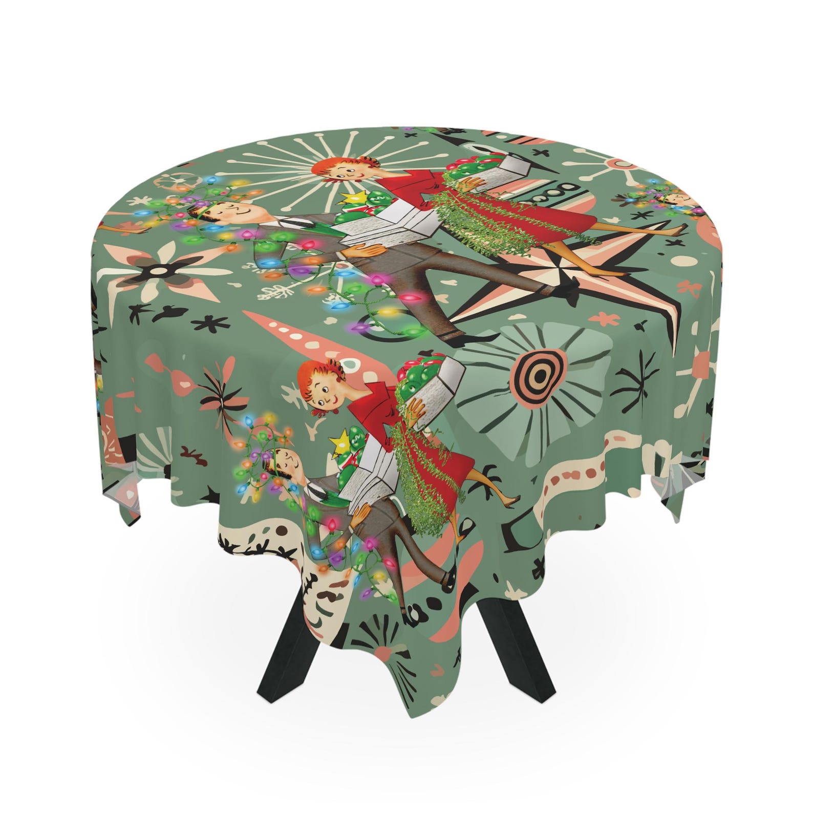 Retro 1950s Kitsch Christmas S - Century Textile & Sewing Supply Saskatoon Sk 리뷰 및 가격