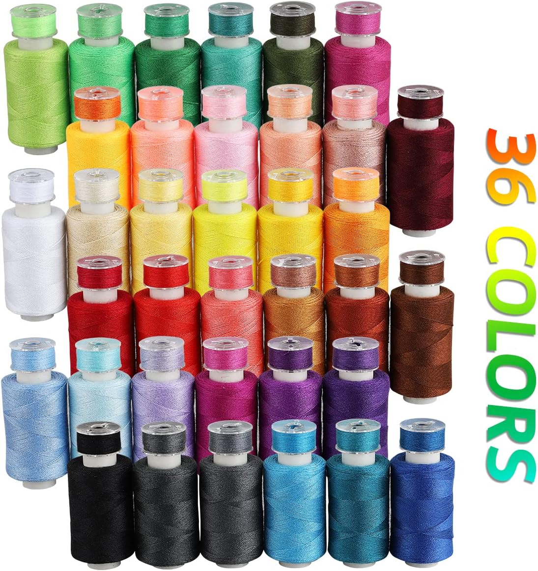 72Pcs Sewing Thread Kit, 500 Y - Sewing Thread Production 리뷰 및 가격