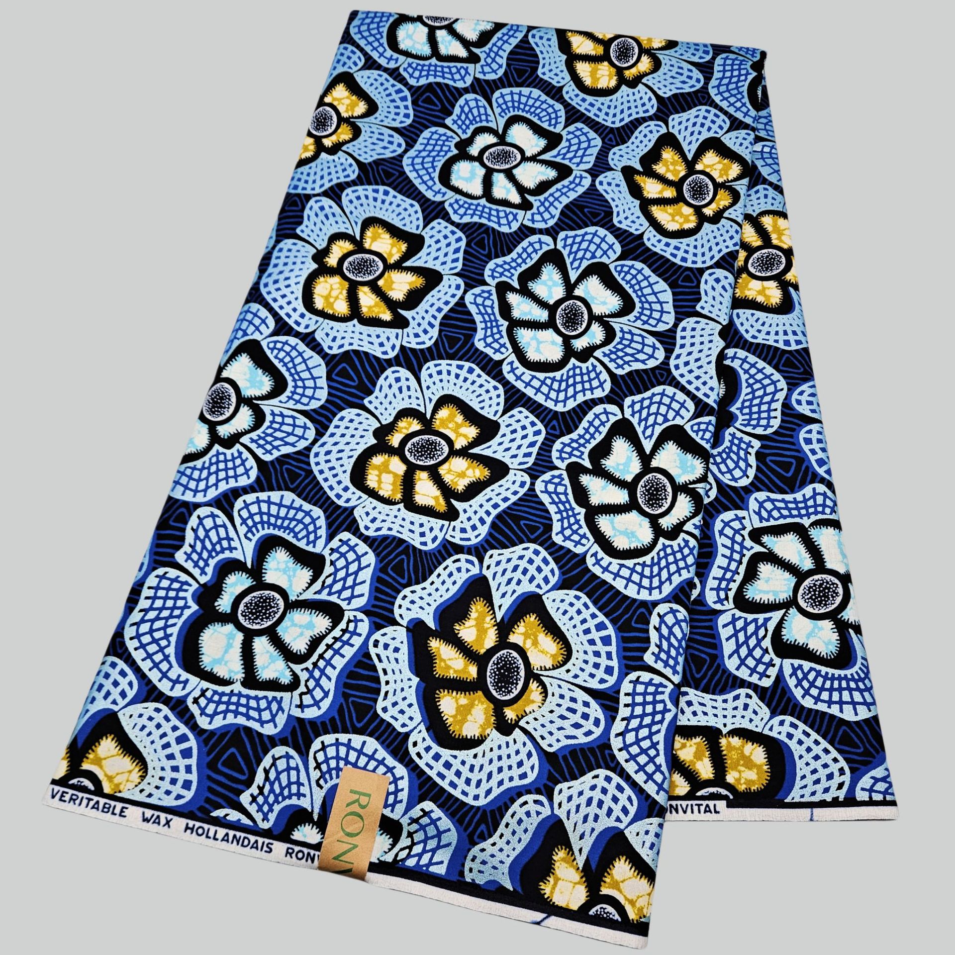 6Yards Long Blue Cotton Africa - Sewing Batik 리뷰 및 가격