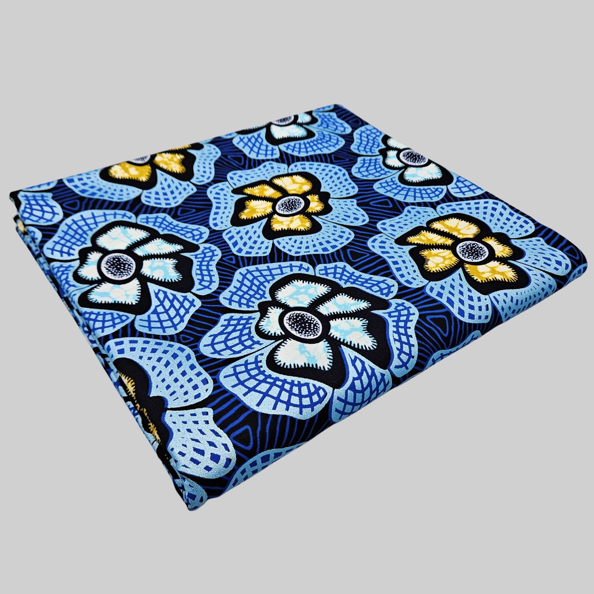 6Yards Long Blue Cotton Africa - Sewing Batik 리뷰 및 가격