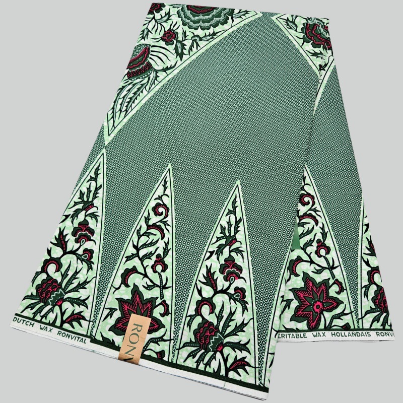 6Yards Long Printed Gray Green - Sewing Batik 리뷰 및 가격
