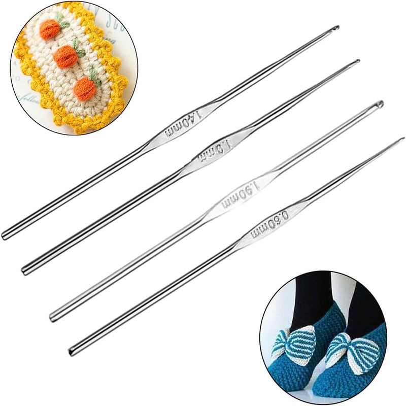 4 Pcs Stainless Steel Crochet  - Sewing Tas 리뷰 및 가격