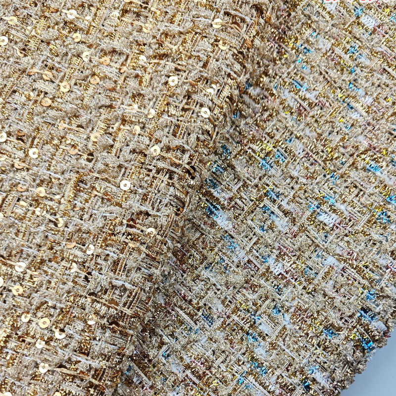 Gold Wire and Sequin Yarn-Dyed - Sewing Tweed 리뷰 및 가격