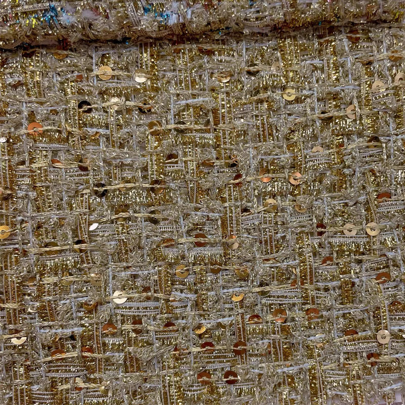 Gold Wire and Sequin Yarn-Dyed - Sewing Tweed 리뷰 및 가격