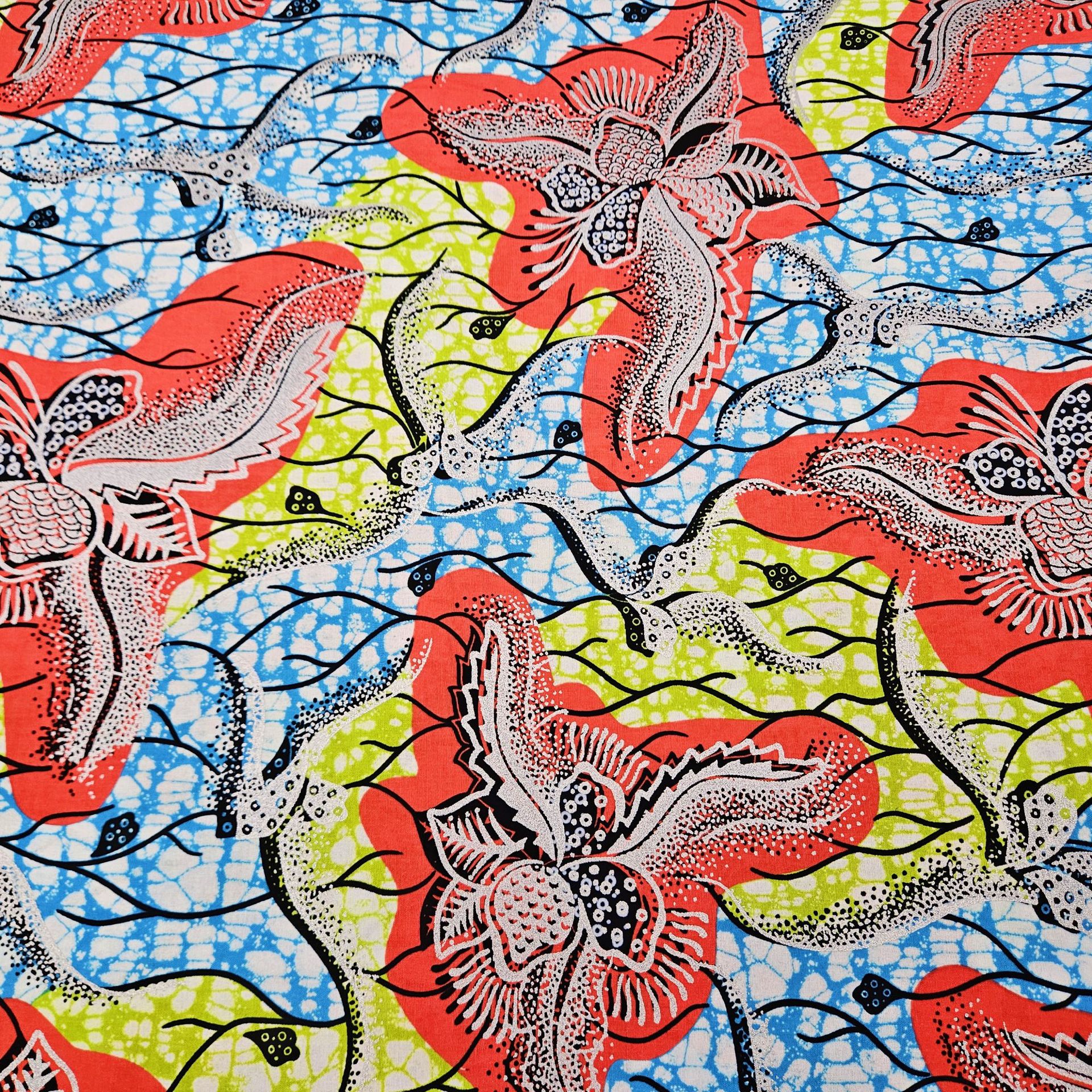 6Yards Long Printed Multicolor - Sewing Batik 리뷰 및 가격