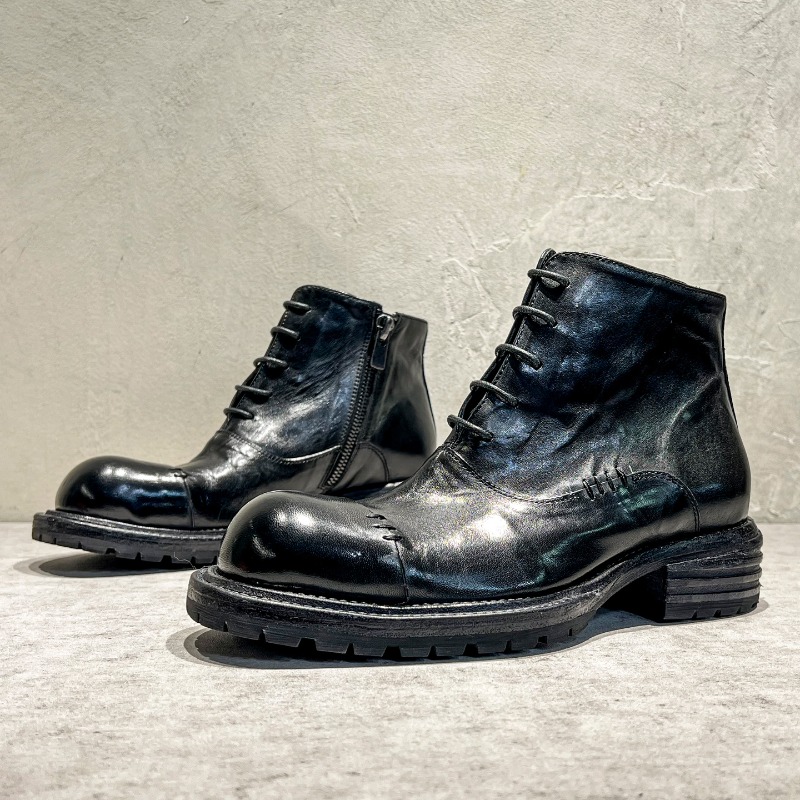 Ethnic Style Washed Horsehide  - Sewing Zipper 리뷰 및 가격