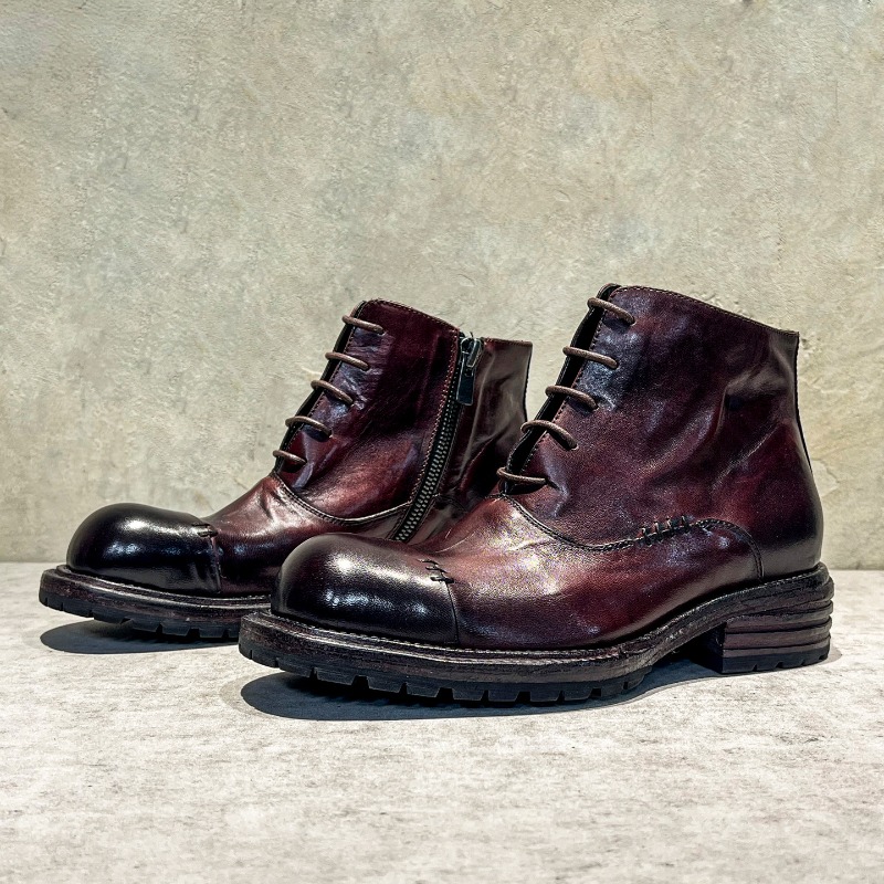 Ethnic Style Washed Horsehide  - Sewing Zipper 리뷰 및 가격