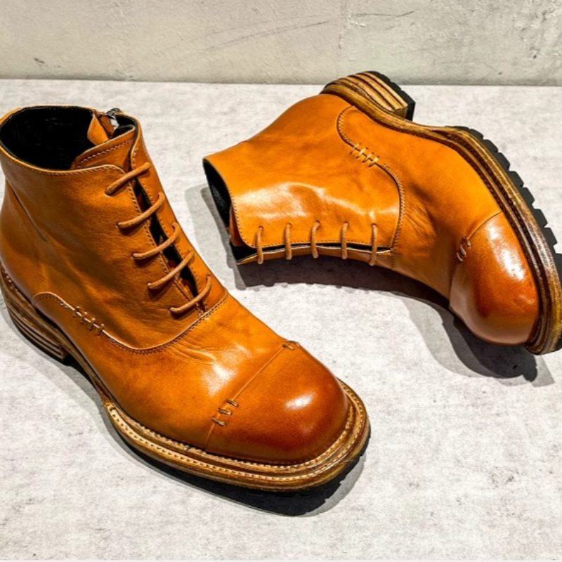 Ethnic Style Washed Horsehide  - Sewing Zipper 리뷰 및 가격