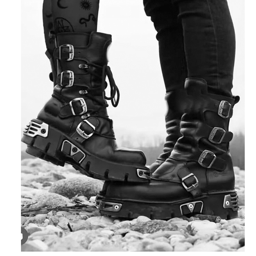 New Men's Punk Motorcycle Boot - Sewing Zipper 리뷰 및 가격