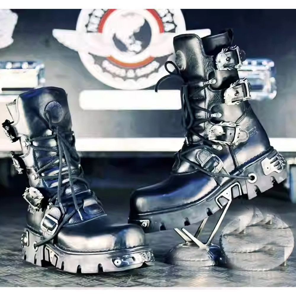 New Men's Punk Motorcycle Boot - Sewing Zipper 리뷰 및 가격