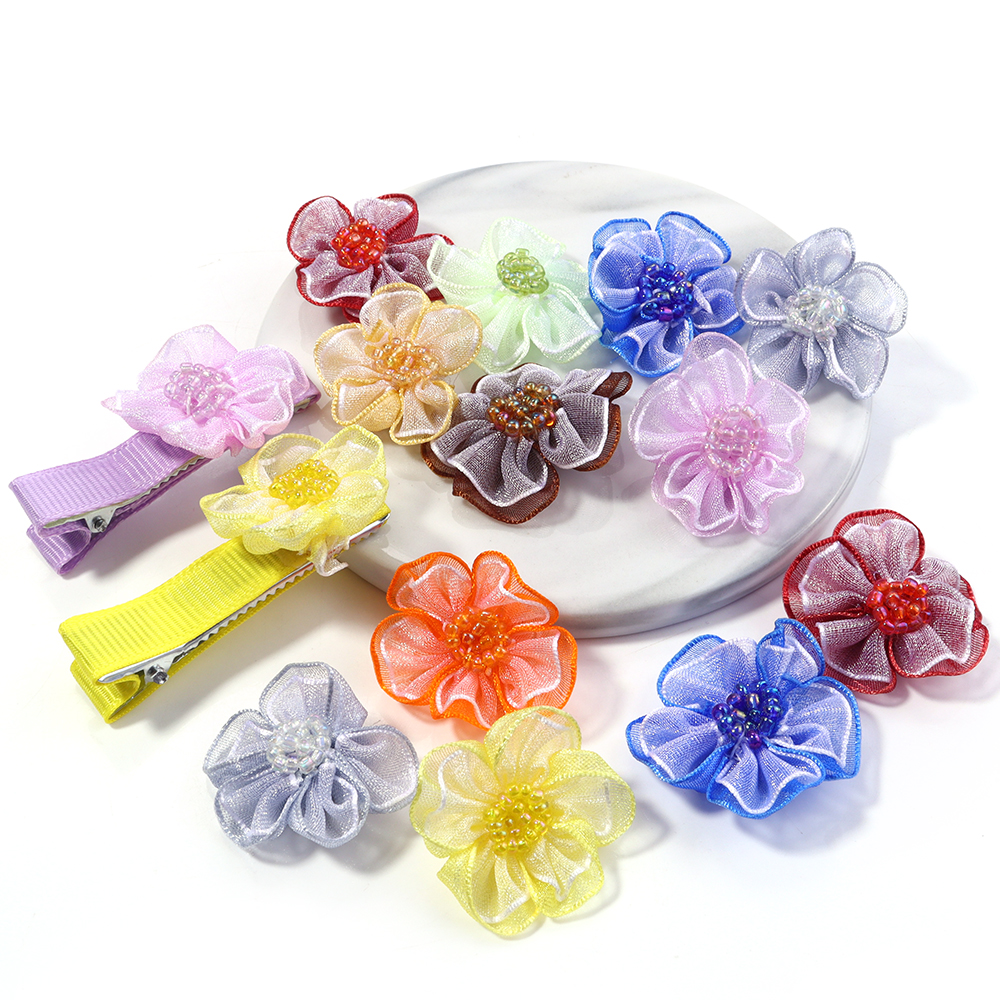 10Pcs/Lot Mesh Flower Applique - Sewing Tas 리뷰 및 가격