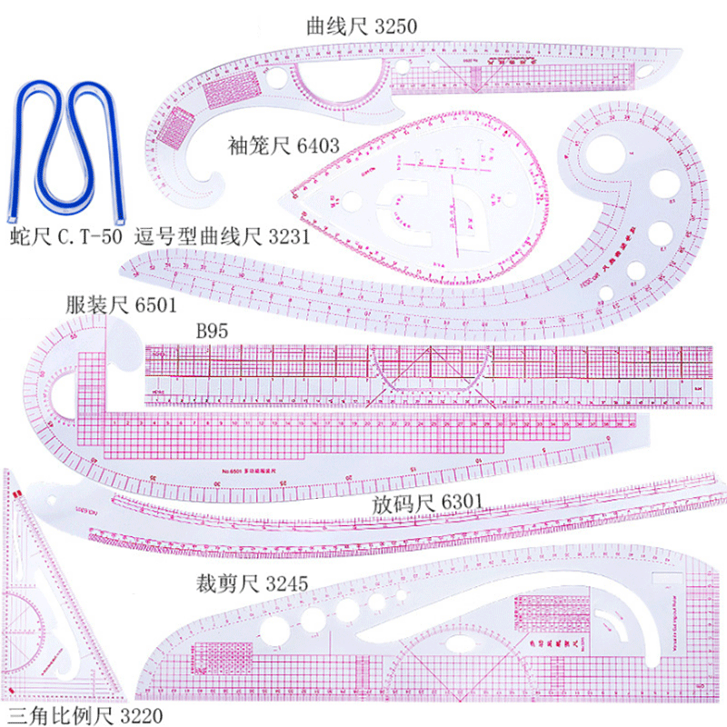 5/6/9pcs Set Tailor Measuring  - Sewing Gauge Ruler 리뷰 및 가격