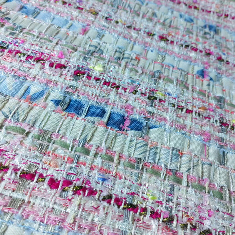 Pink and White Woven Ribbon Ya - Sewing Tweed 리뷰 및 가격