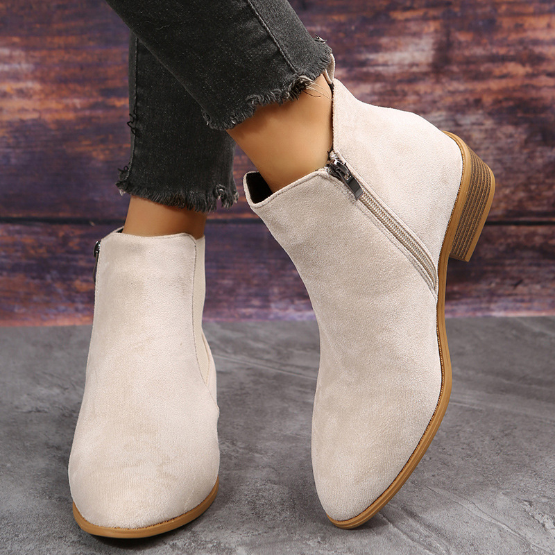 Women's Short Boots Autumn Poi - Sewing Zipper 리뷰 및 가격