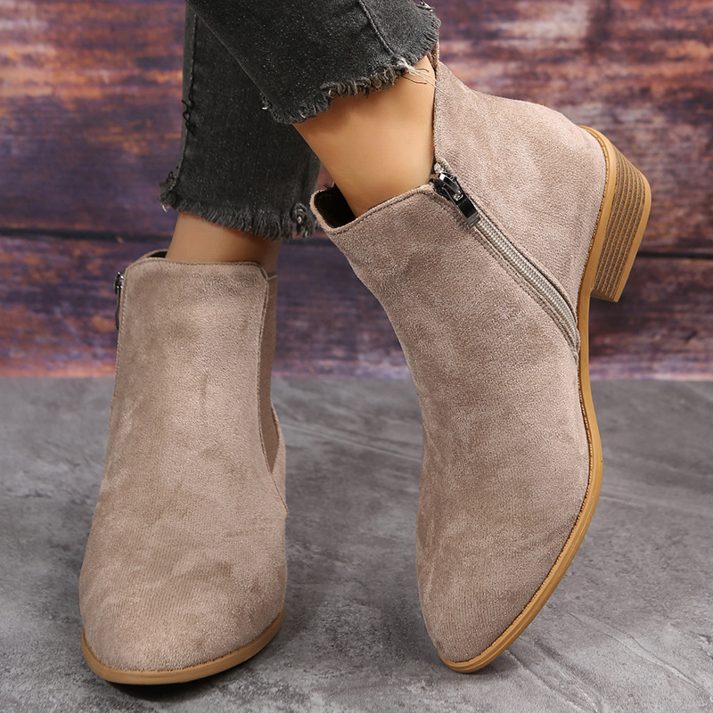Women's Short Boots Autumn Poi - Sewing Zipper 리뷰 및 가격