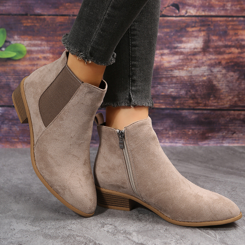 Women's Short Boots Autumn Poi - Sewing Zipper 리뷰 및 가격