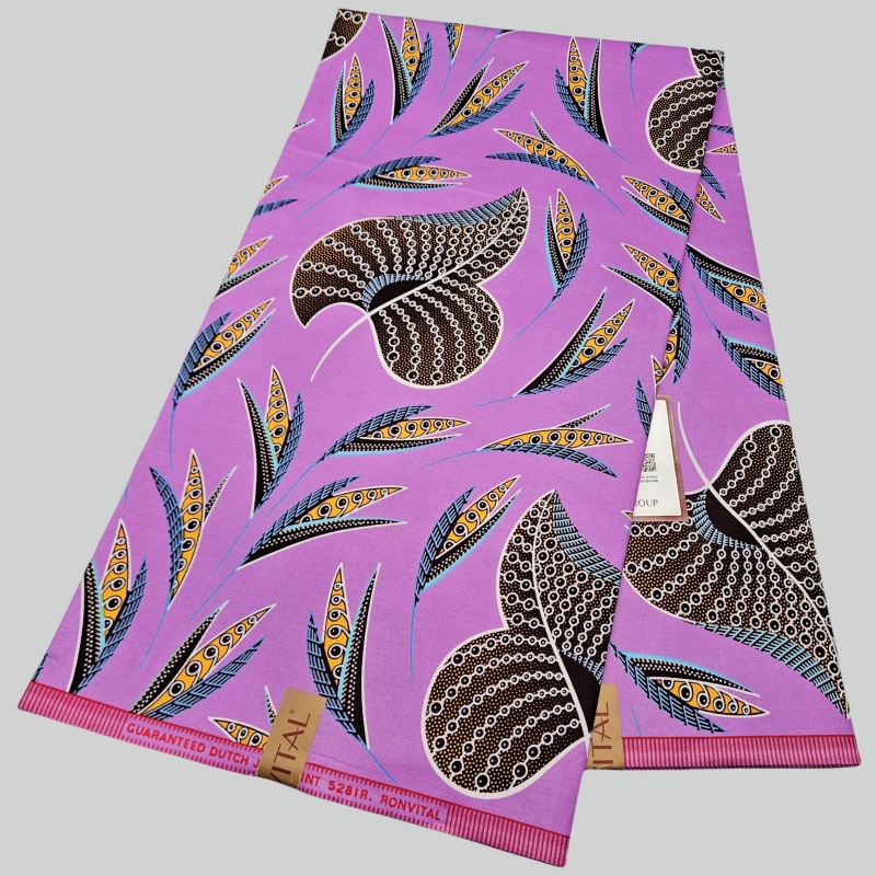 46Inch * 6Yards Purple African - Sewing Batik 리뷰 및 가격
