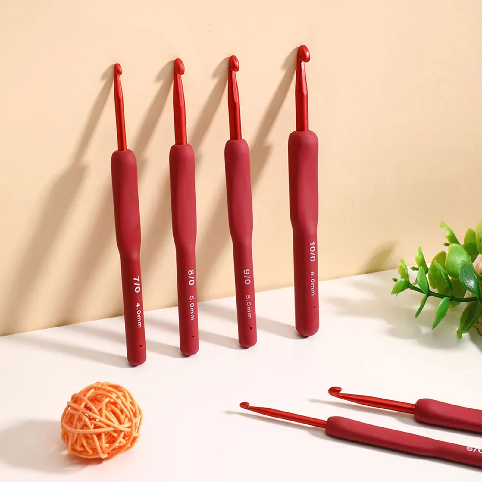 9/33pcs Red Crochet Hook set,  - Sewing Tas 리뷰 및 가격