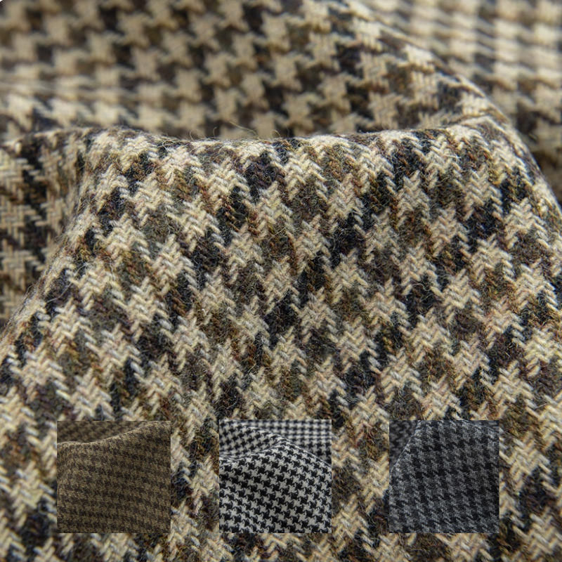 Light Coffee Small Houndstooth - Sewing Tweed 리뷰 및 가격