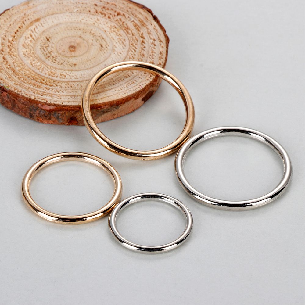 10Pcs Metal O Ring Silver Gold - Sewing Tas 리뷰 및 가격