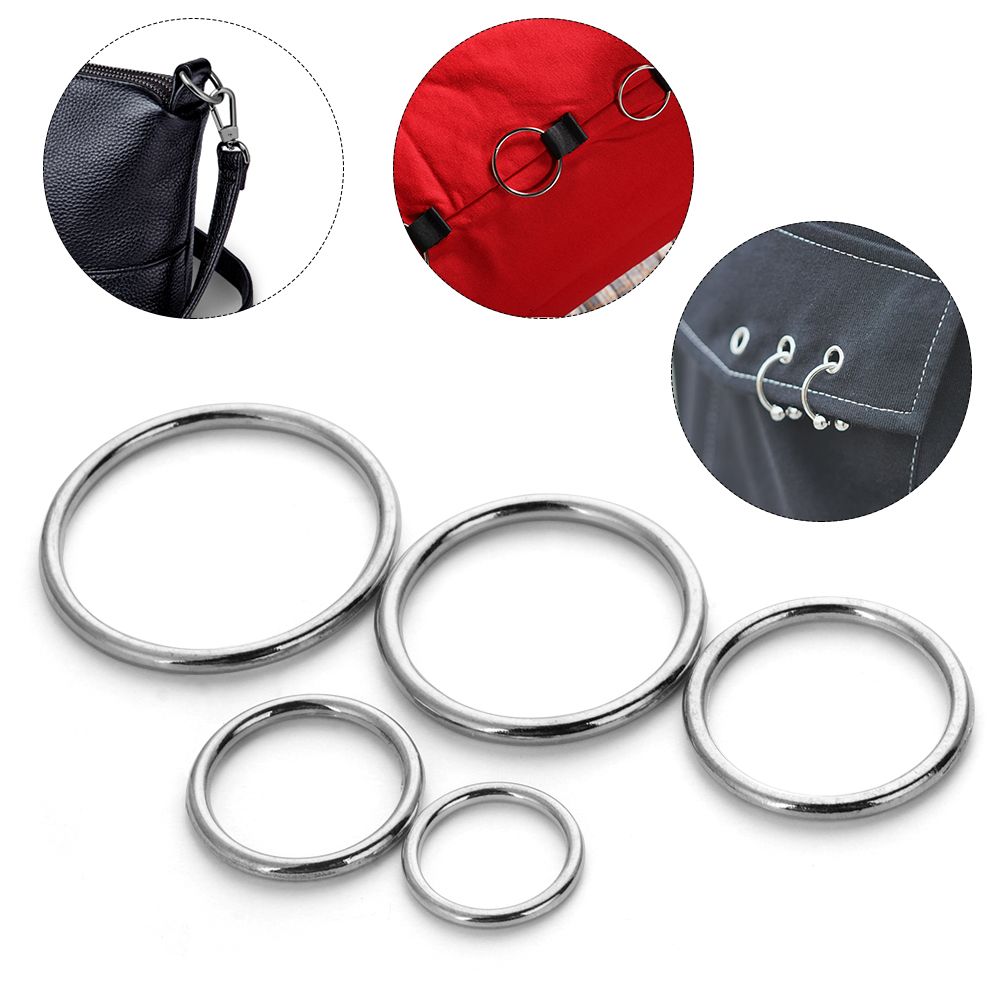 10Pcs Metal O Ring Silver Gold - Sewing Tas 리뷰 및 가격