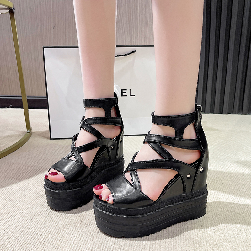 13cm Summer Women's Wedges Thi - Sewing Zipper 리뷰 및 가격