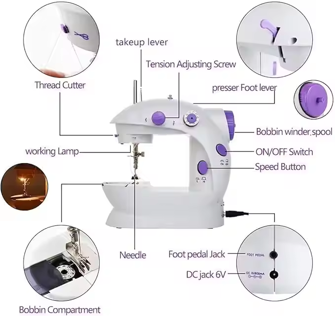 Mini Electric Domestic Home Us - Textile Sewing Machine Price 리뷰 및 가격