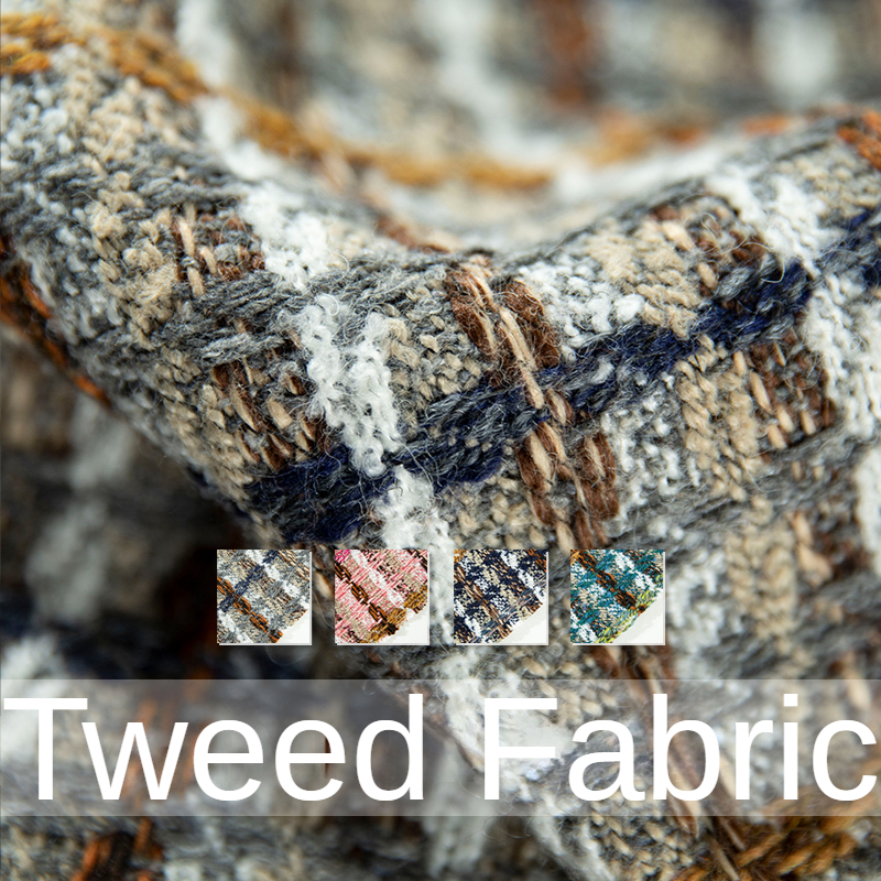Plaid Tweed Fabric  By The Met - Sewing Tweed 리뷰 및 가격