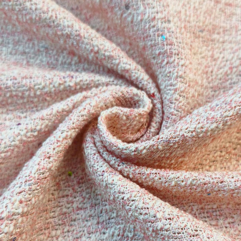 Light Pink Color With Sequin Y - Sewing Tweed 리뷰 및 가격