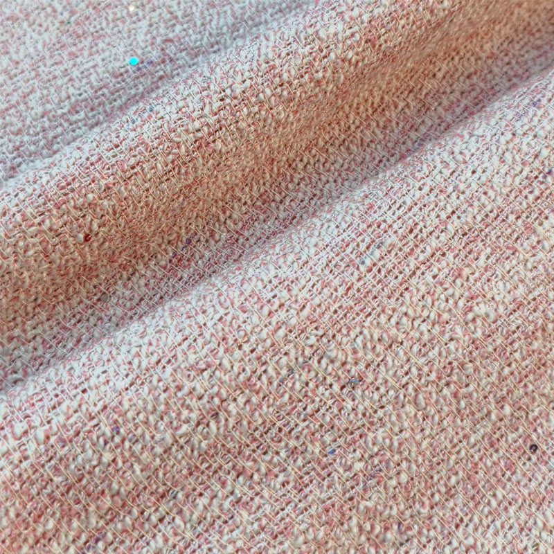 Light Pink Color With Sequin Y - Sewing Tweed 리뷰 및 가격