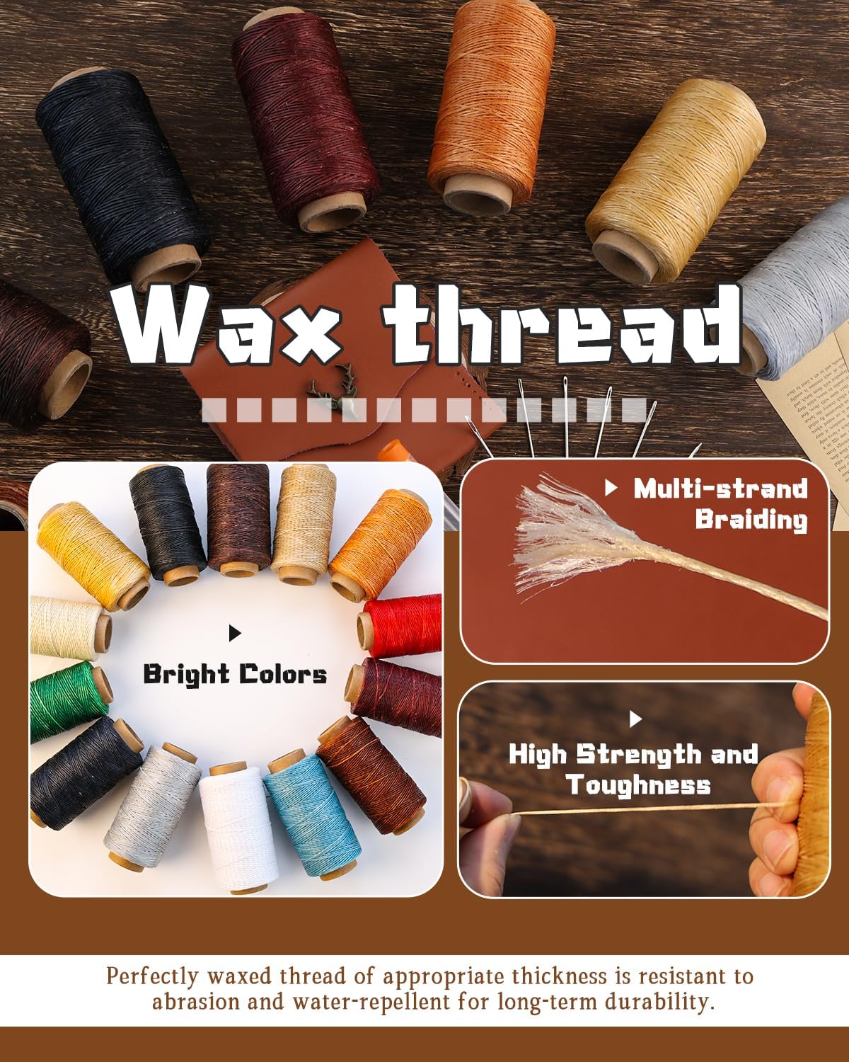 Waxed Thread 218 Yards Heavy D - Sewing Thread Production 리뷰 및 가격