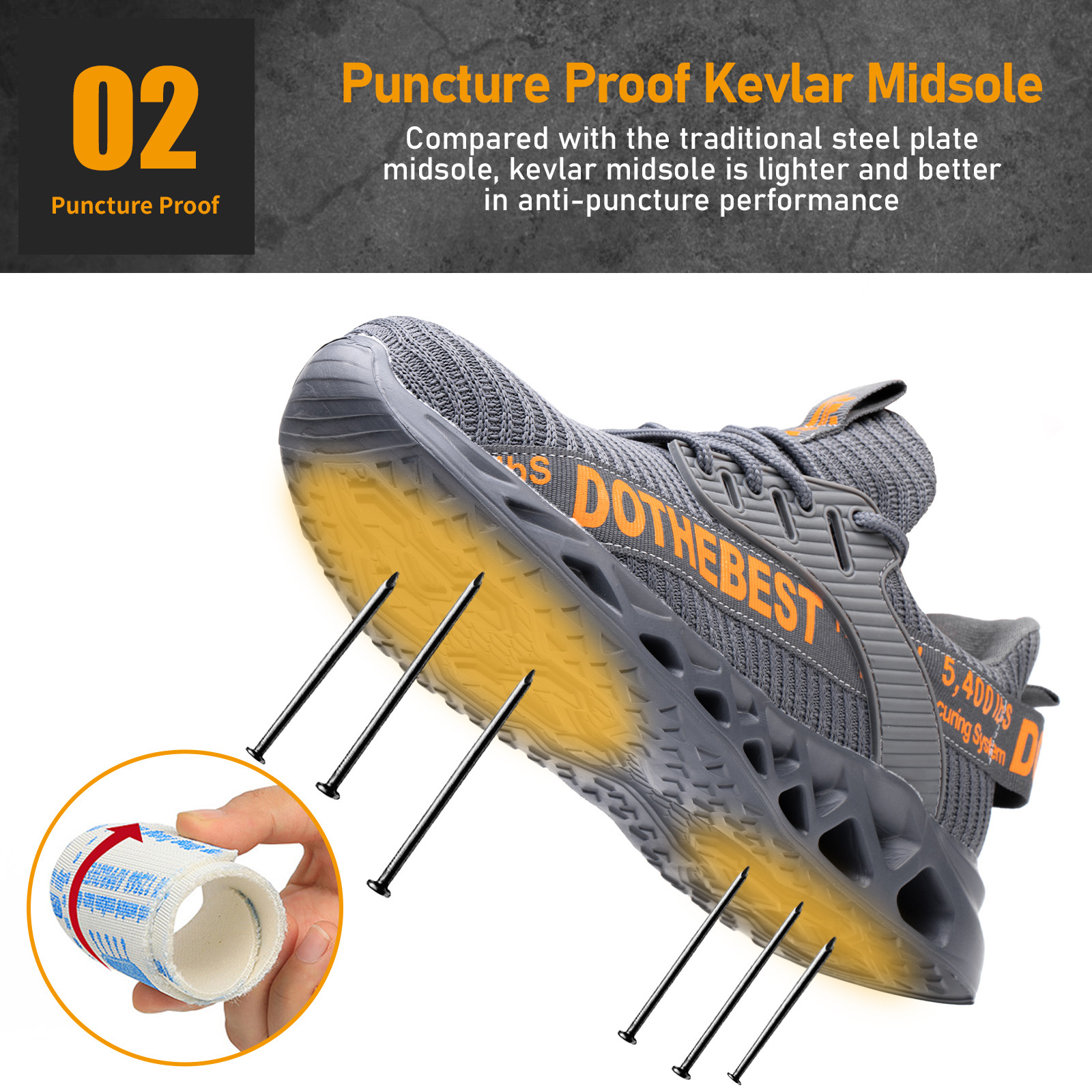 Steel Toe Safety Shoes for Men - Sewing Net 리뷰 및 가격